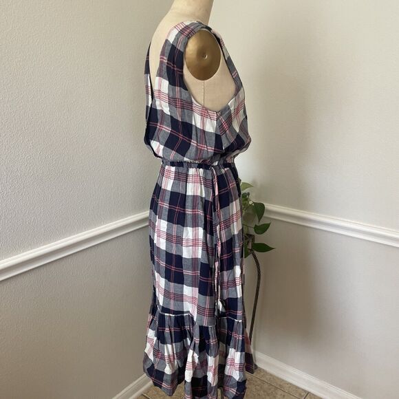 NWT New Anthropologie Dickens Plaid Dress by Isabella Sinclair Size Medium M - Picture 4 of 5